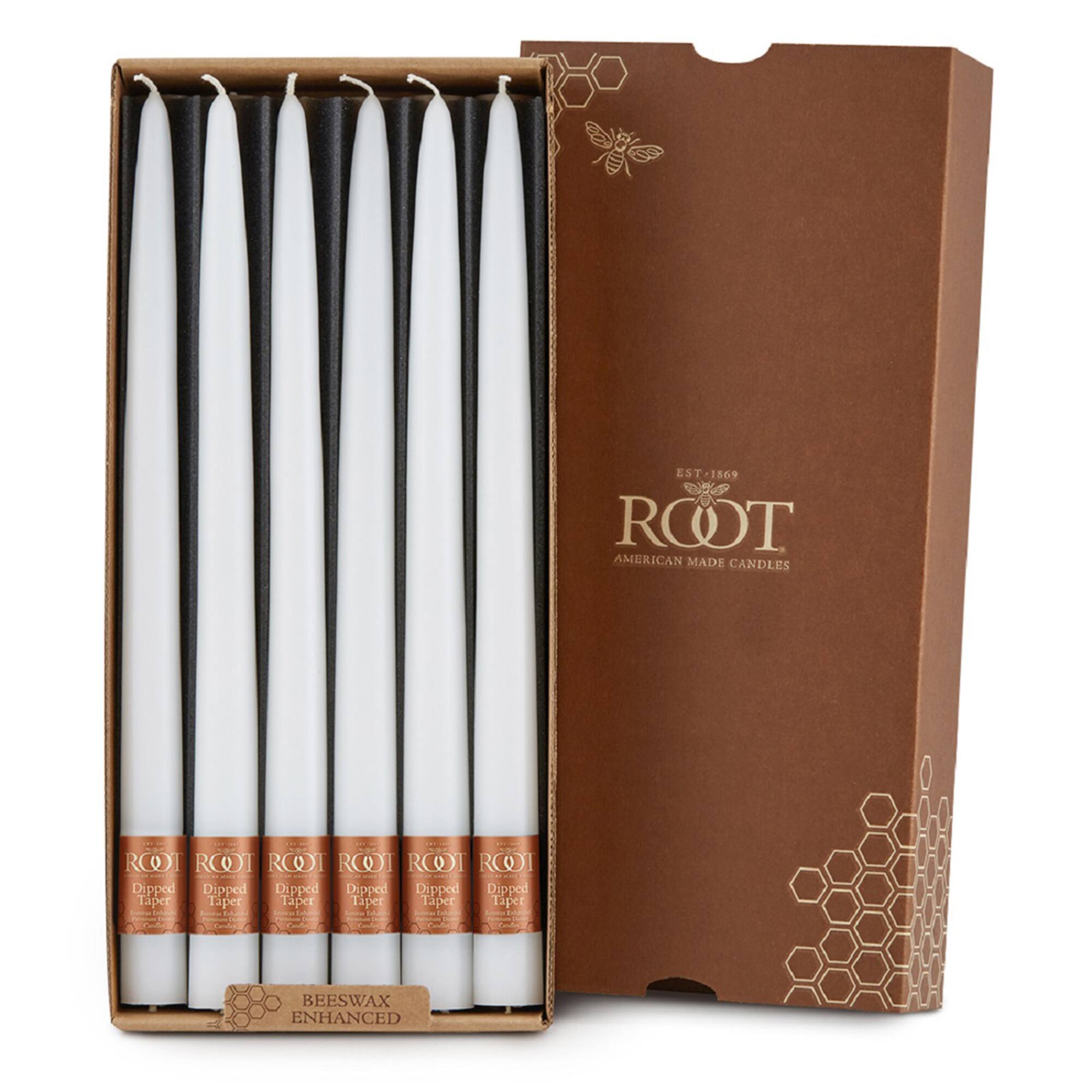Root Candles 12" Unscented Taper Candles